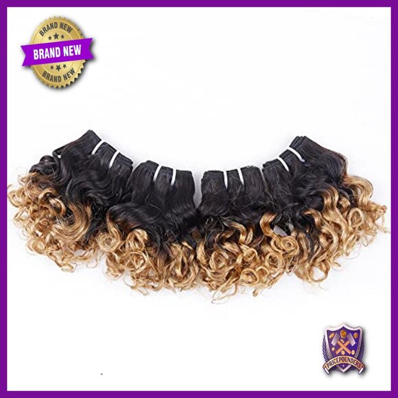 8 Inch Brazilian Human Hair Bundles, 200g Total, Unprocessed Curly Weave